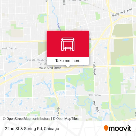 22nd St & Spring Rd map