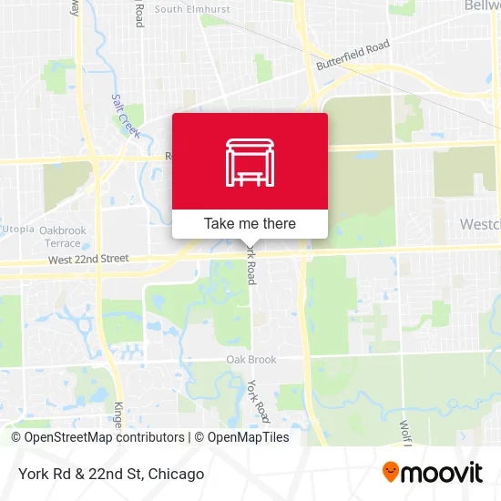 York Rd & 22nd St map