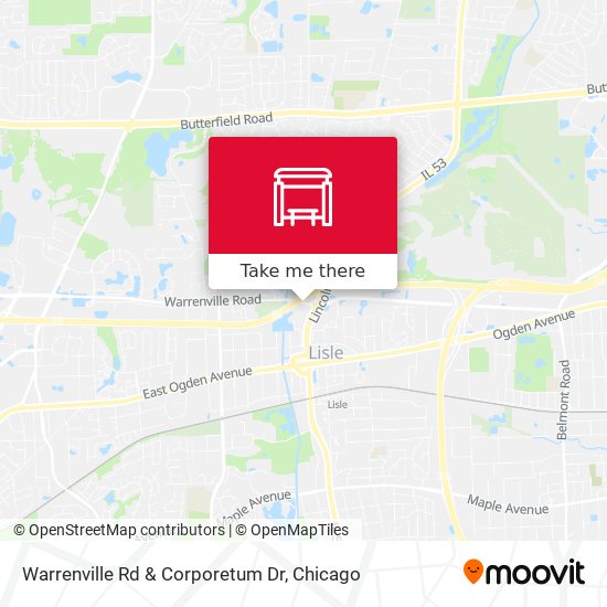 Warrenville Rd & Corporetum Dr map