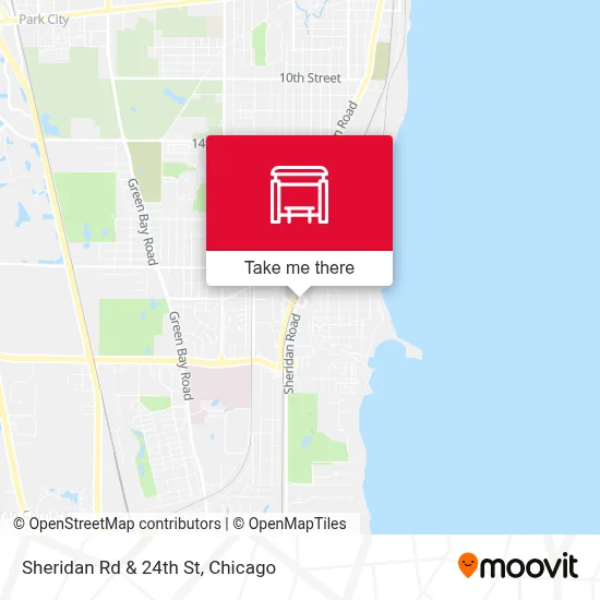 Sheridan Rd & 24th St map