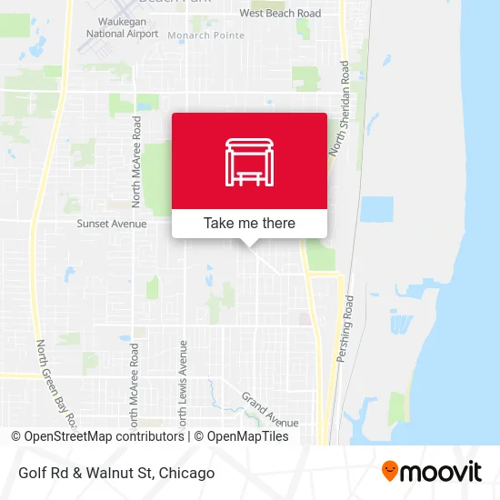 Golf Rd & Walnut St map