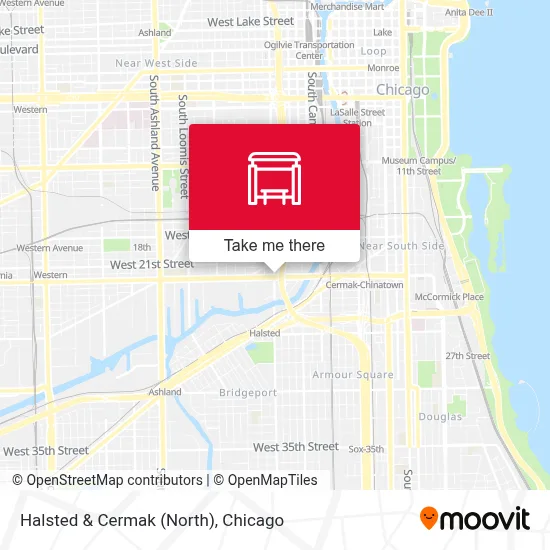 Halsted & Cermak (North) map
