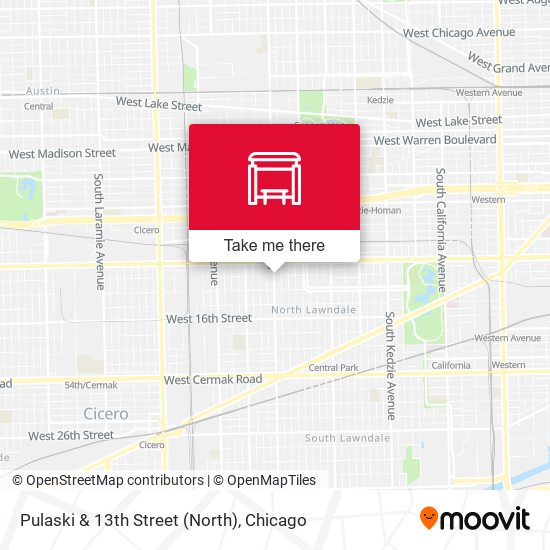 Pulaski & 13th Street (North) map