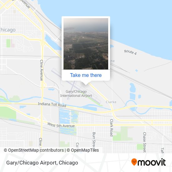 Gary/Chicago Airport map