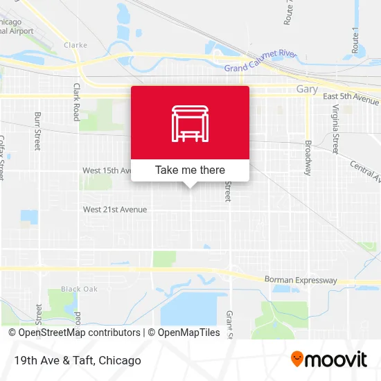 19th Ave & Taft map