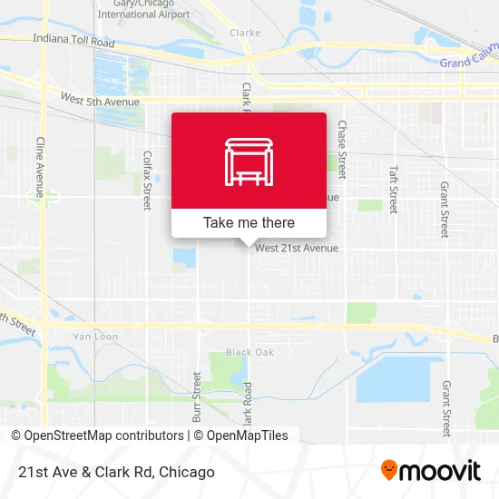 21st Ave & Clark Rd map