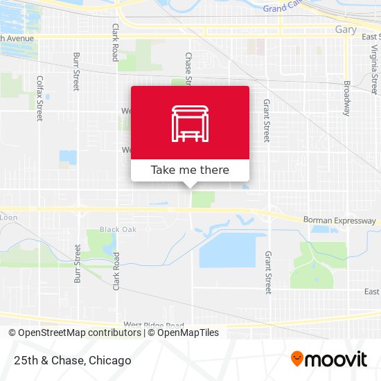 25th & Chase map