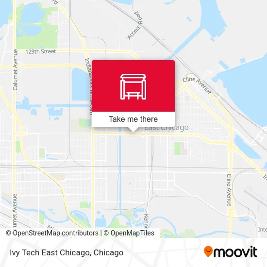 Ivy Tech East Chicago map
