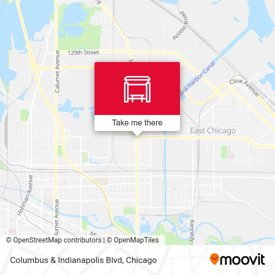 Columbus & Indianapolis Blvd map