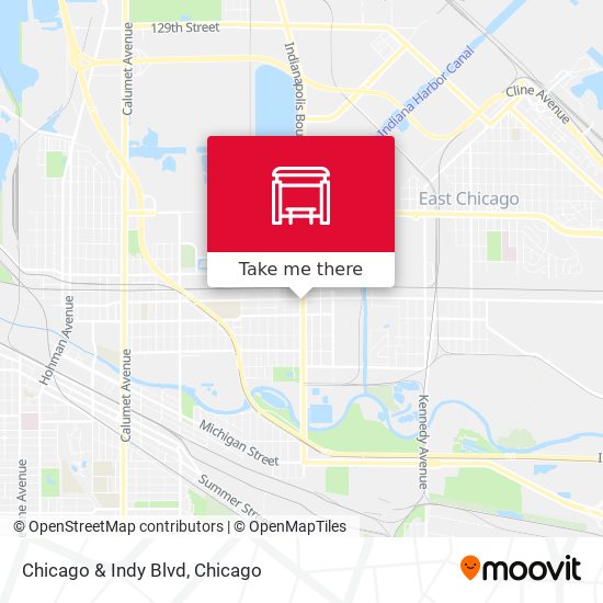 Chicago & Indy Blvd map