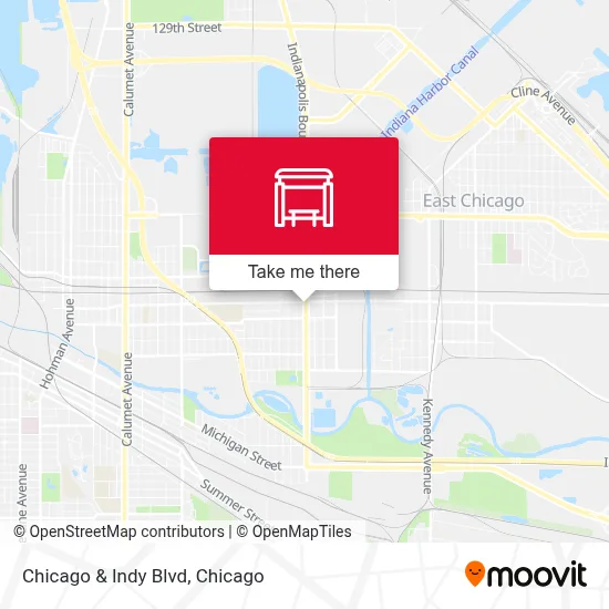 Chicago & Indy Blvd map