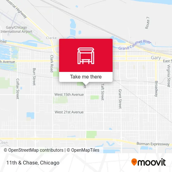 Mapa de 11th & Chase