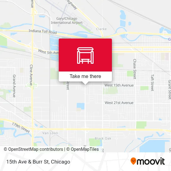 15th Ave & Burr St map