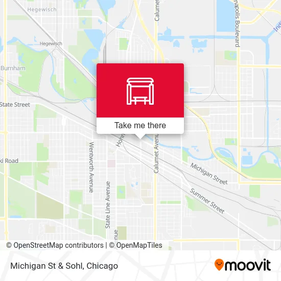 Michigan St & Sohl map