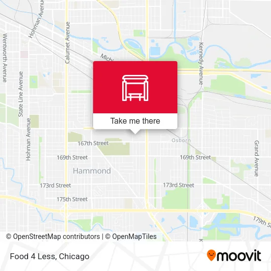 Food 4 Less map