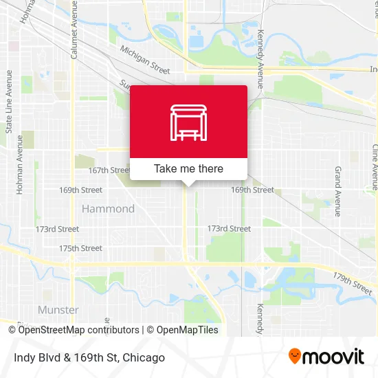 Indy Blvd & 169th St map