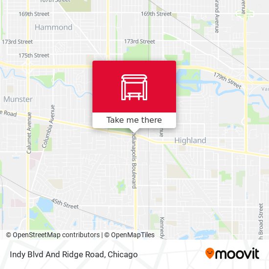 Indy Blvd And Ridge Road map