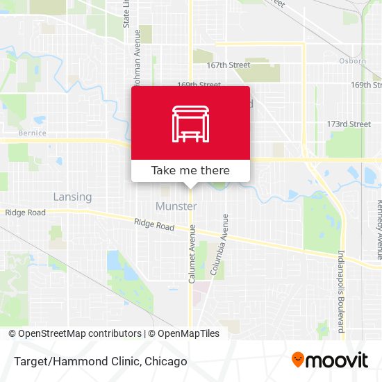 Target/Hammond Clinic map