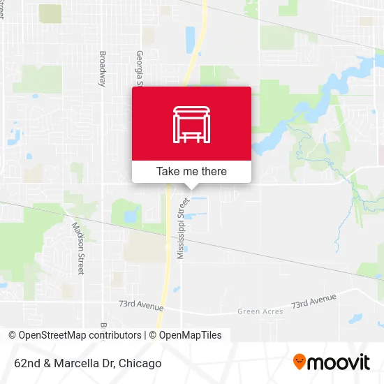 62nd & Marcella Dr map