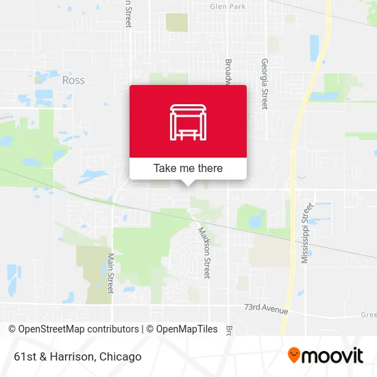 61st & Harrison map