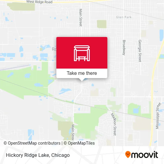 Hickory Ridge Lake map