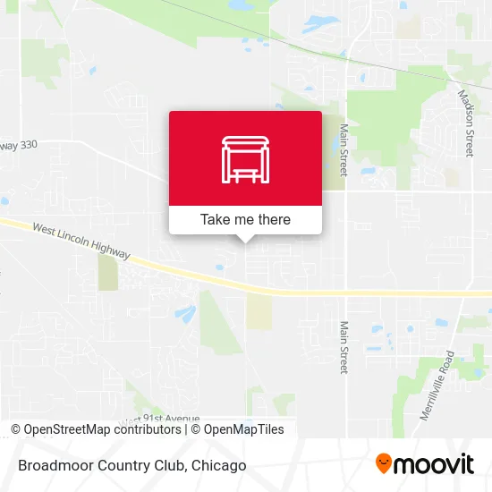 Broadmoor Country Club map