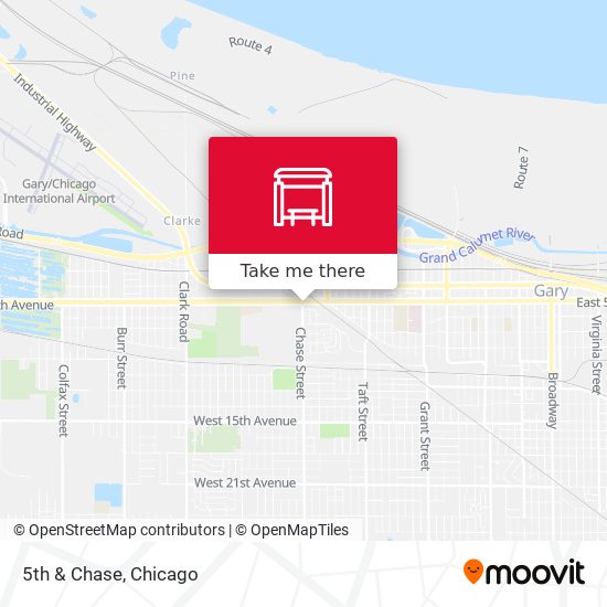 5th & Chase map