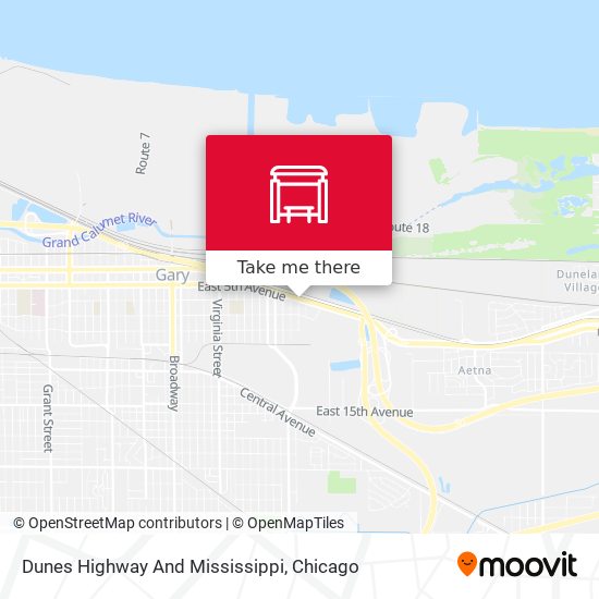 Dunes Highway And Mississippi map