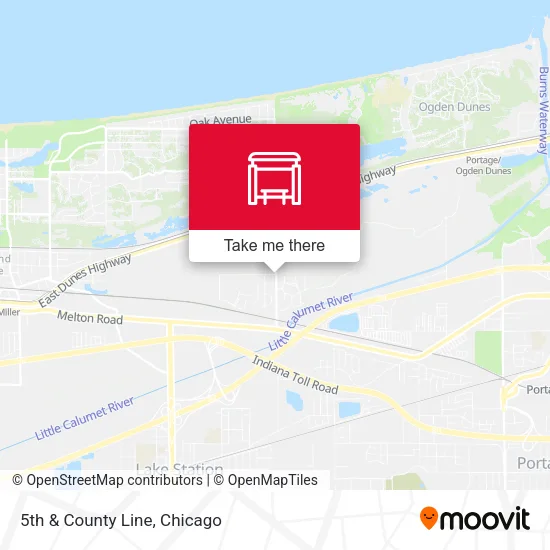 5th & County Line map