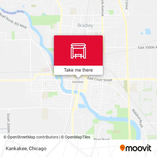 Mapa de Kankakee