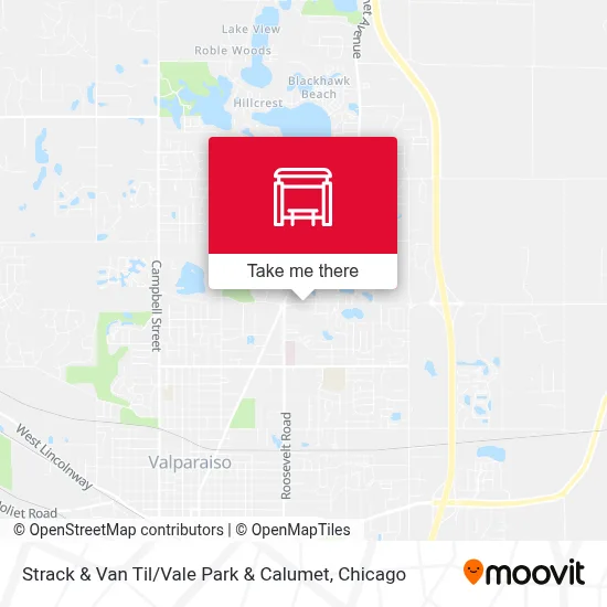 Strack & Van Til / Vale Park & Calumet map