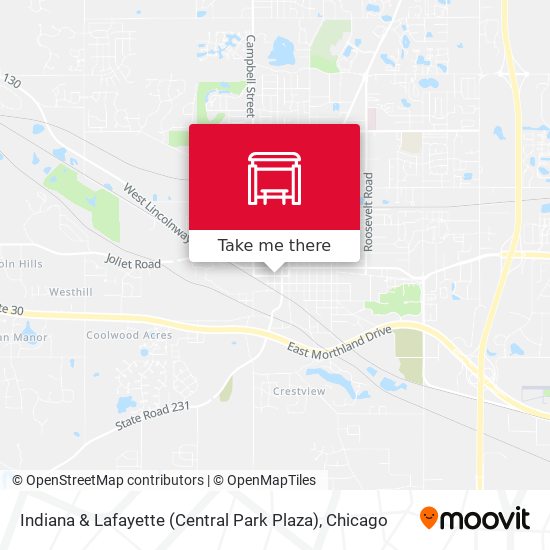 Indiana & Lafayette (Central Park Plaza) map
