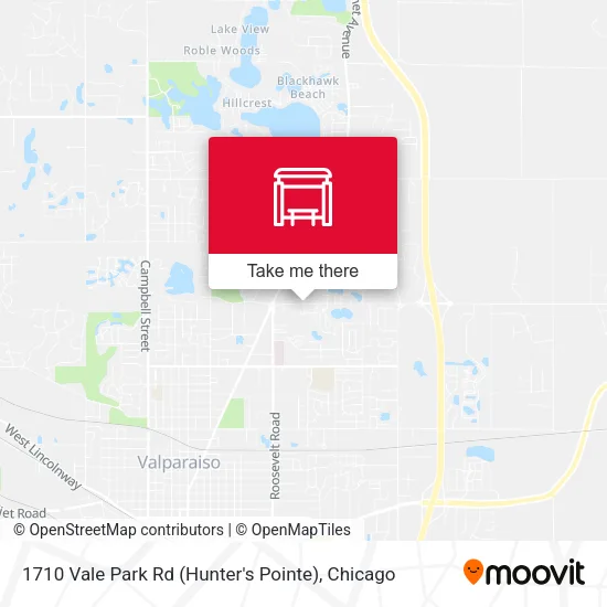 Mapa de 1710 Vale Park Rd (Hunter's Pointe)