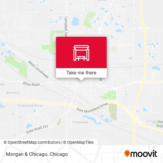 Morgan & Chicago map