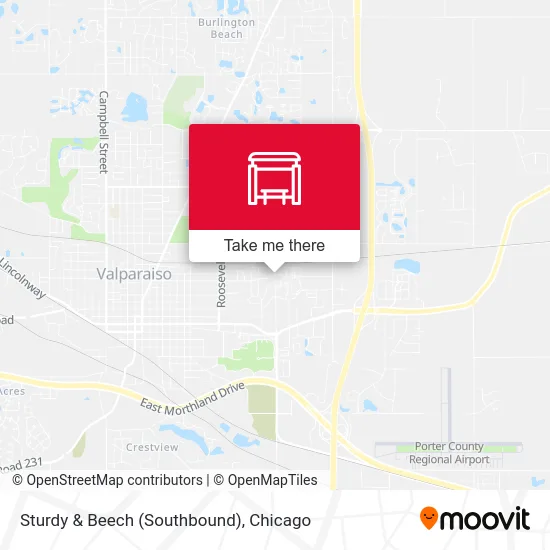 Sturdy & Beech (Southbound) map