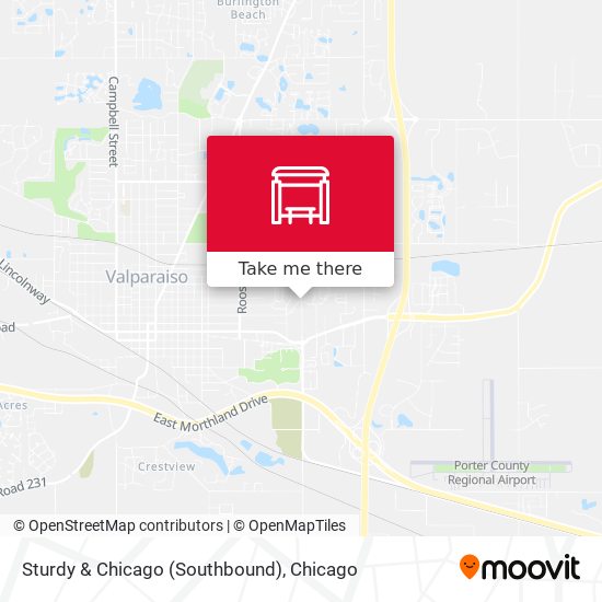Mapa de Sturdy & Chicago (Southbound)