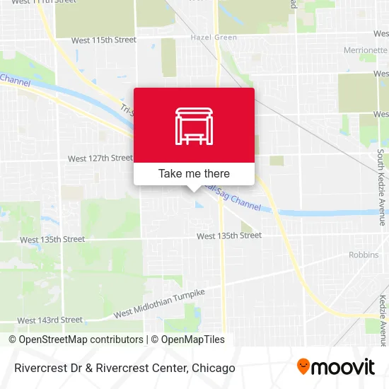 Rivercrest Dr & Rivercrest Center map