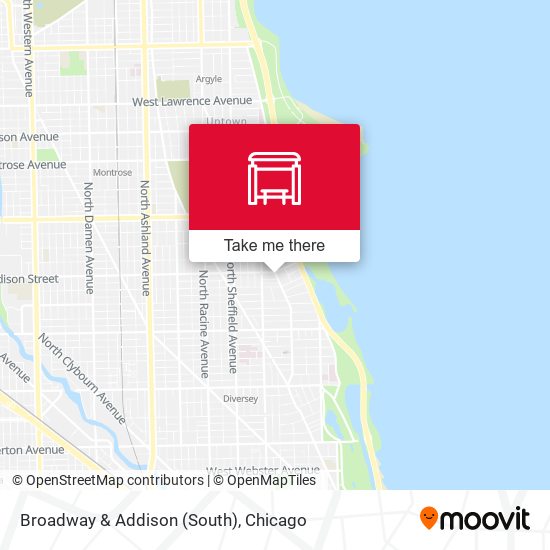 Broadway & Addison (South) map