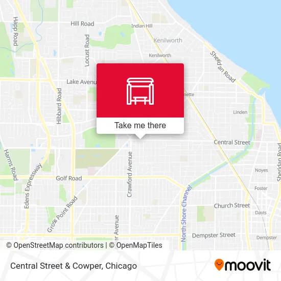Central Street & Cowper map
