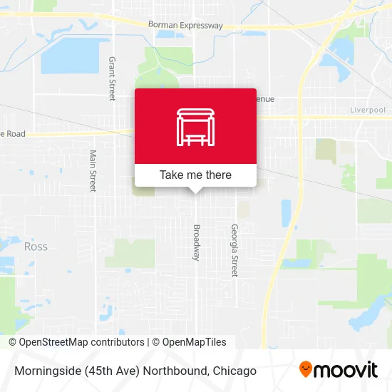 Morningside (45th Ave) Northbound map