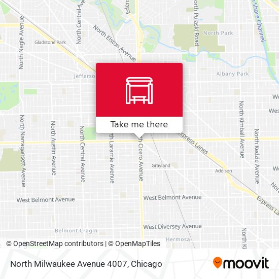 North Milwaukee Avenue 4007 map