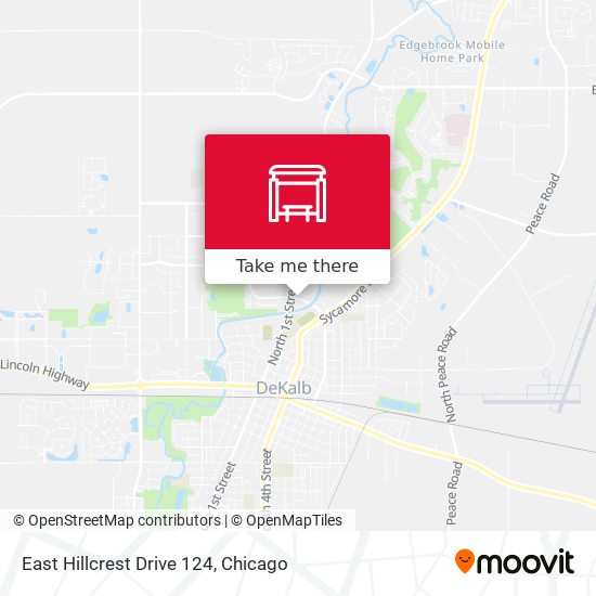Mapa de East Hillcrest Drive 124