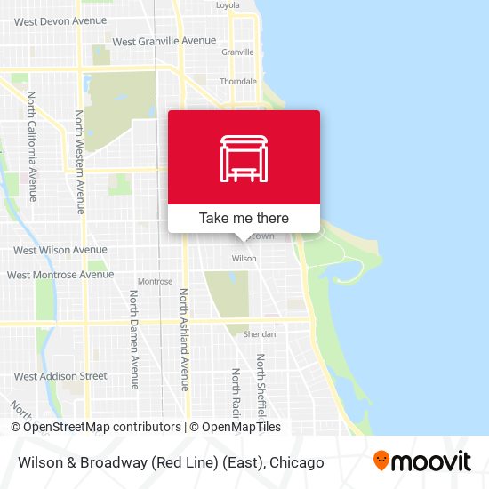 Mapa de Wilson & Broadway (Red Line) (East)