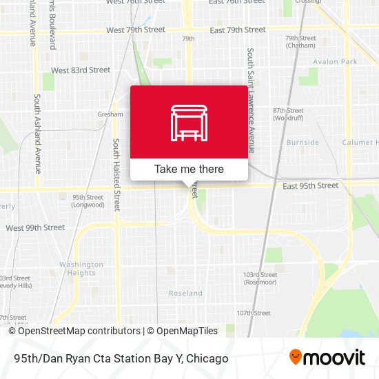 95th / Dan Ryan Cta Station Bay Y map