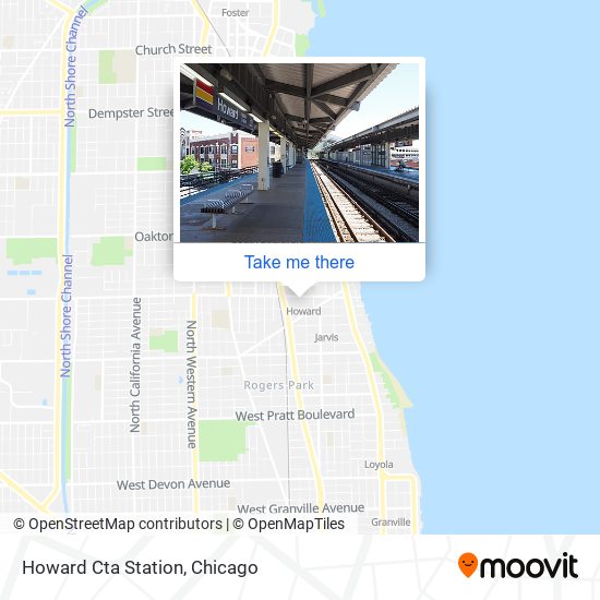 Mapa de Howard Cta Station