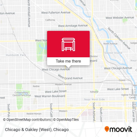 Chicago & Oakley (West) map