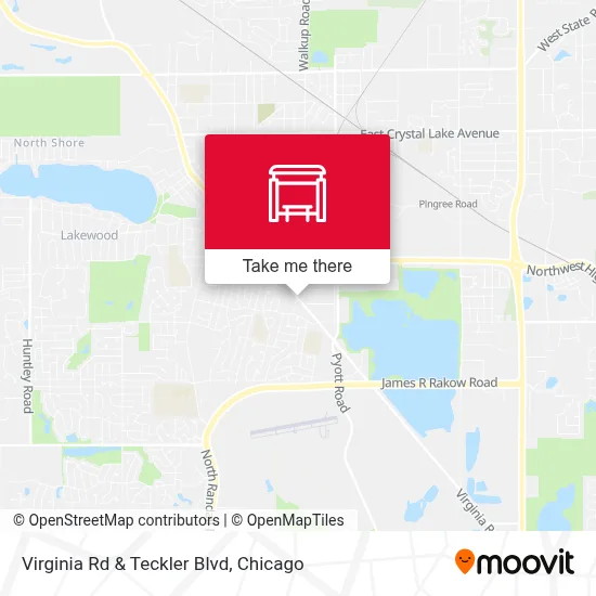 Virginia Rd & Teckler Blvd map