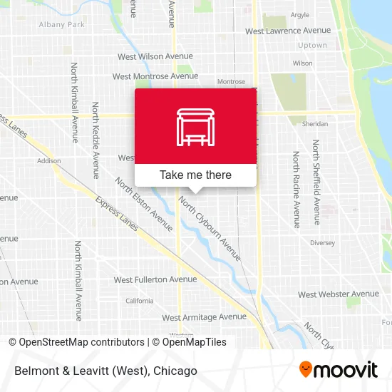 Belmont & Leavitt (West) map