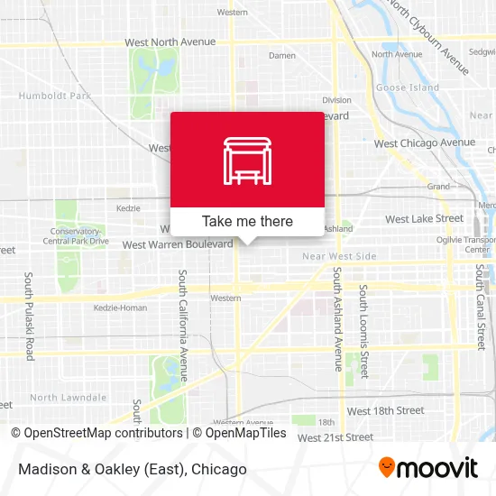 Madison & Oakley (East) map