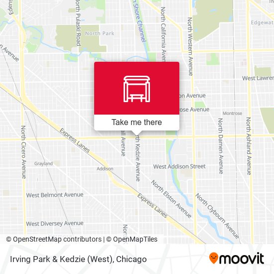 Irving Park & Kedzie (West) map